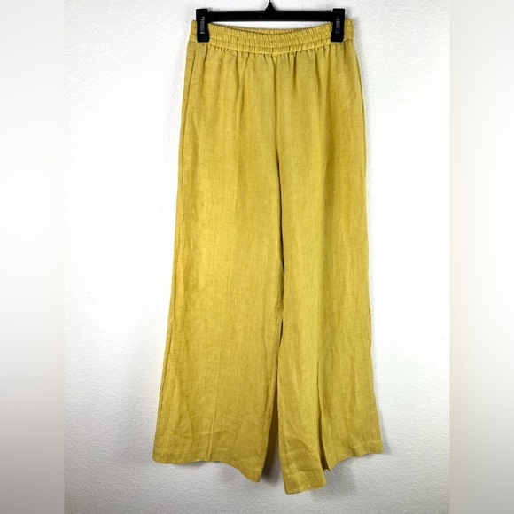 Fabiana Filippi linen pant in mustard yellow size XS - Picture 1 of 6